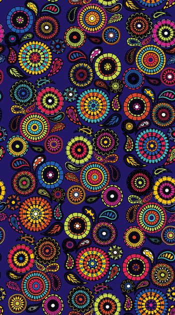 366008-手绘民族风部落图腾佩斯利火腿纹腰果