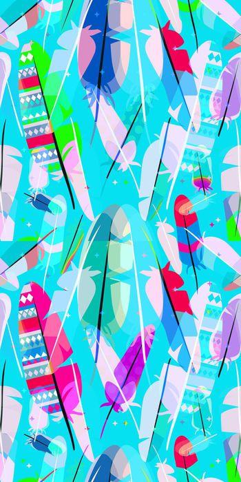 366524-几何民族风羽毛1-1