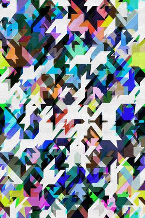 数码几何印花华亿平台图片