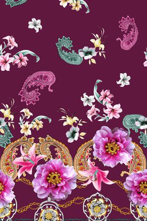 中老年印花华亿平台图片