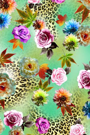 豹纹印花华亿平台图片