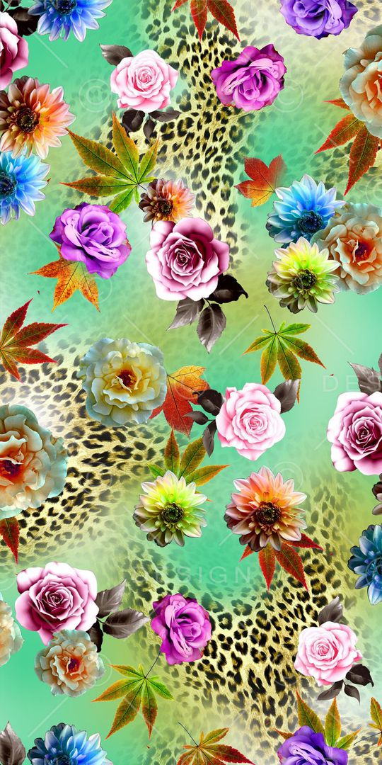 豹纹印花华亿平台图片