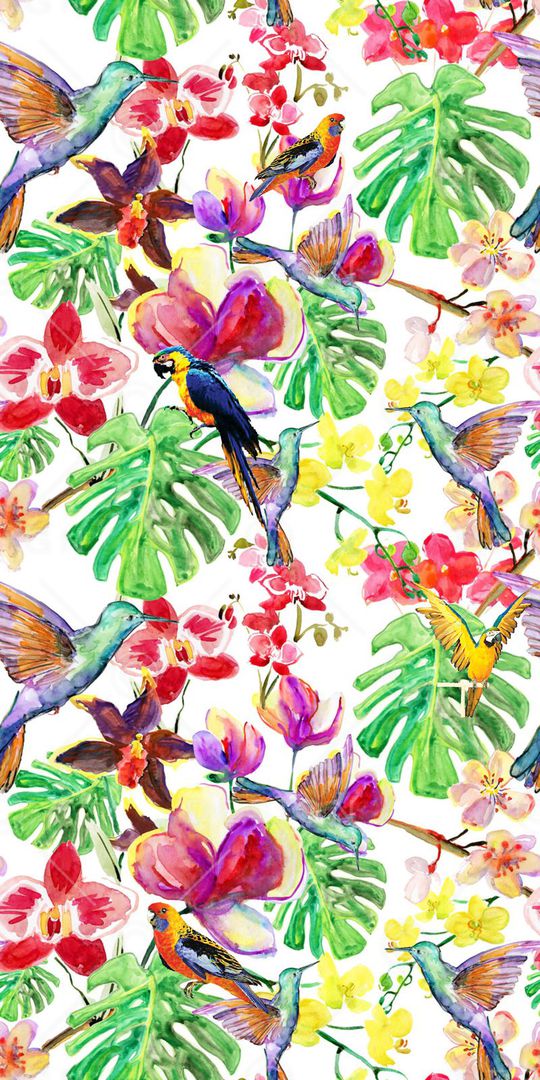 流行时尚花卉印花华亿平台图片