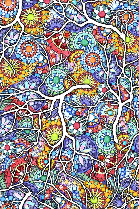 彩色玻璃印花华亿平台图片