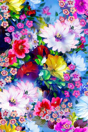 自然写意印花华亿平台图片