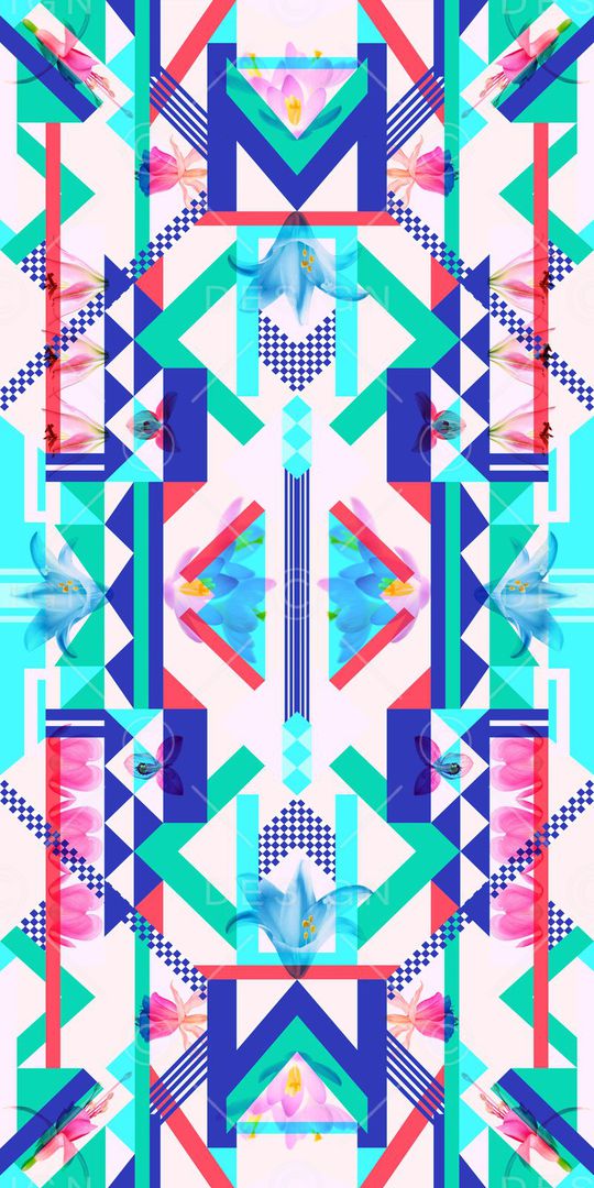 几何印花华亿平台图片