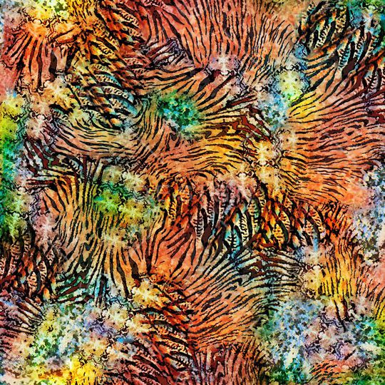 动物纹印花华亿平台图片