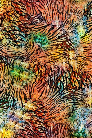 动物纹印花华亿平台图片