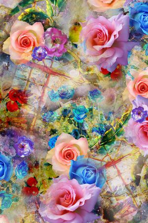 抽象印花华亿平台图片