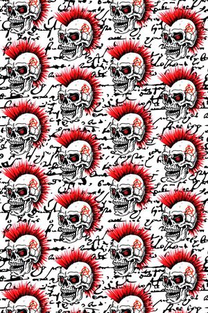 骷髅印花华亿平台图片