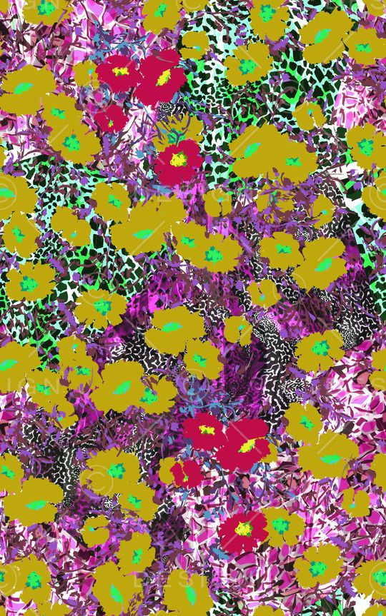 动物纹印花华亿平台图片