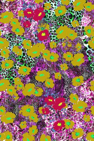 动物纹印花华亿平台图片