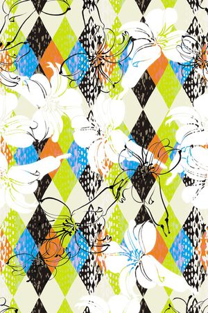 格子印花华亿平台图片