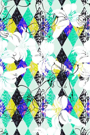 几何印花华亿平台图片