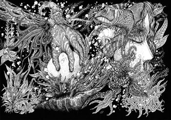 钢笔画印花华亿平台图片