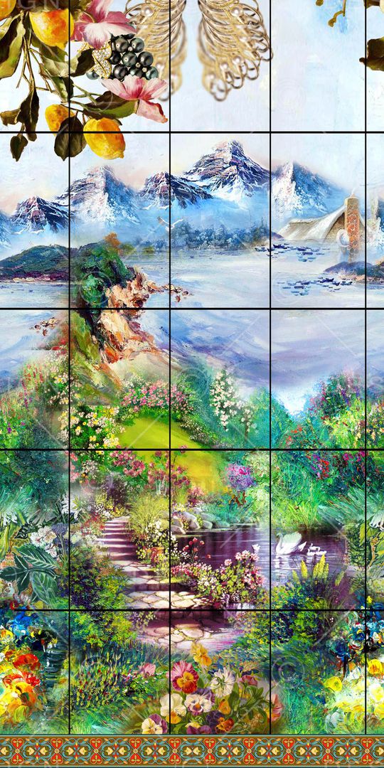 风景印花华亿平台图片