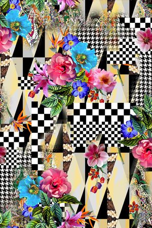 几何印花华亿平台图片