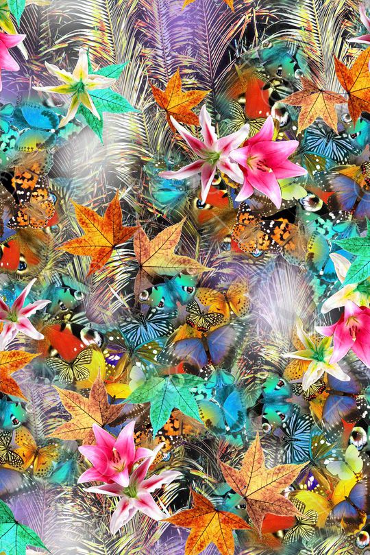 枫叶印花华亿平台图片