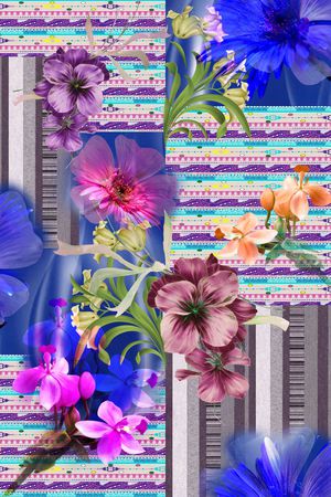 几何印花华亿平台图片