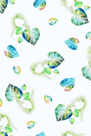 水彩画印花华亿平台图片