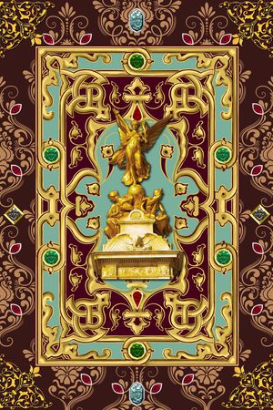 女神像印花华亿平台图片