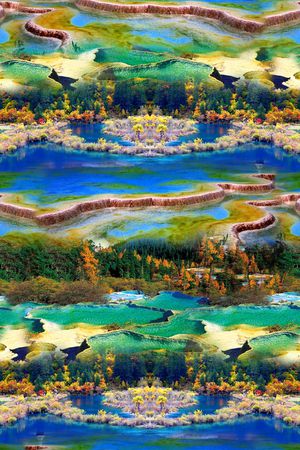 风景印花华亿平台图片