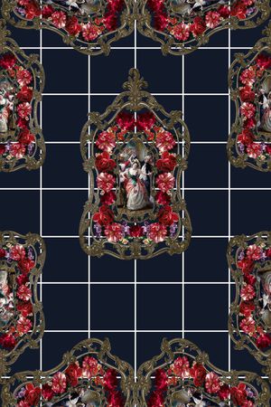 欧式印花华亿平台图片