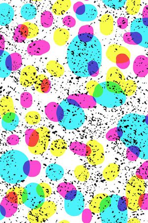 手绘笔触印花华亿平台图片