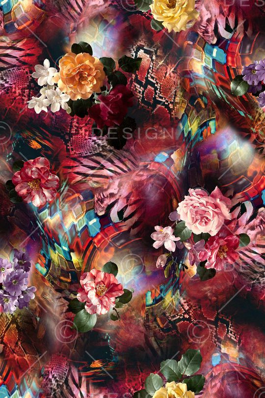 动物纹印花华亿平台图片