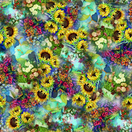 田园风印花华亿平台图片