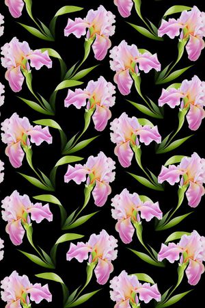 粉色兰花印花华亿平台图片