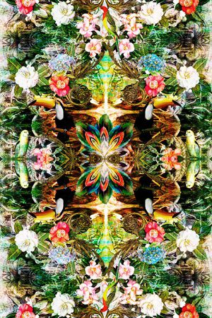 定位花卉印花华亿平台图片