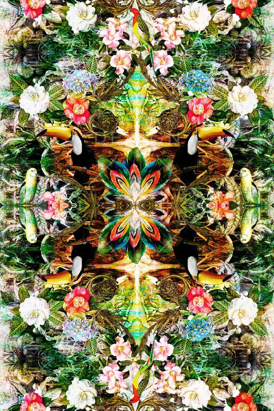 定位花卉印花华亿平台图片