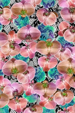 蕾丝印花华亿平台图片