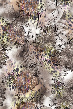 复古印花华亿平台图片