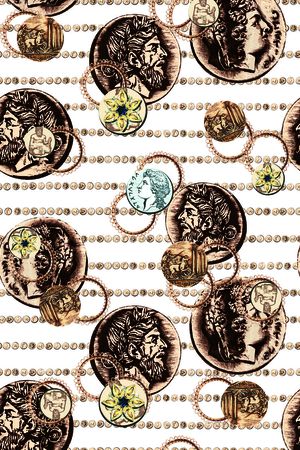 欧式复古印花华亿平台图片