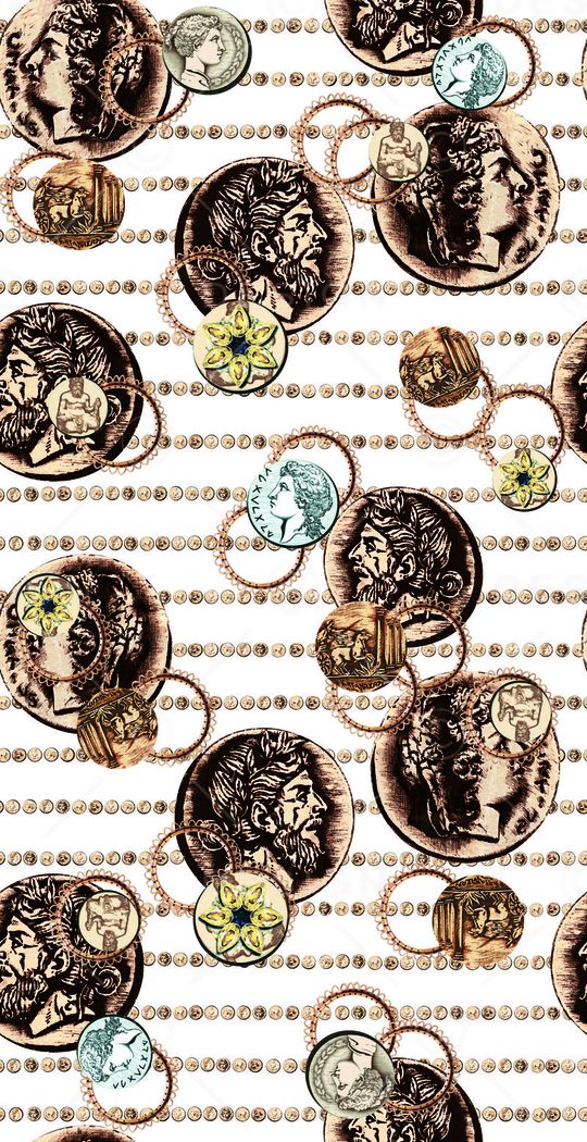 欧式复古印花华亿平台图片