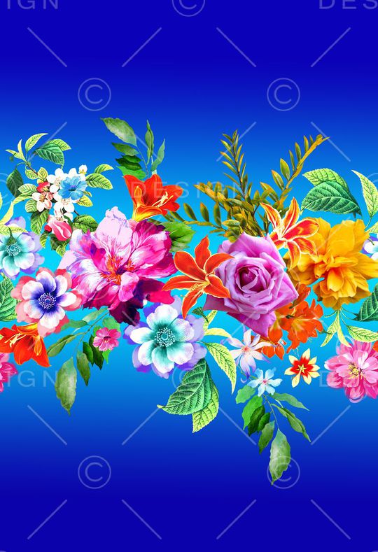 定位花卉印花华亿平台图片