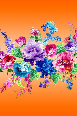 手绘韩国风印花华亿平台图片