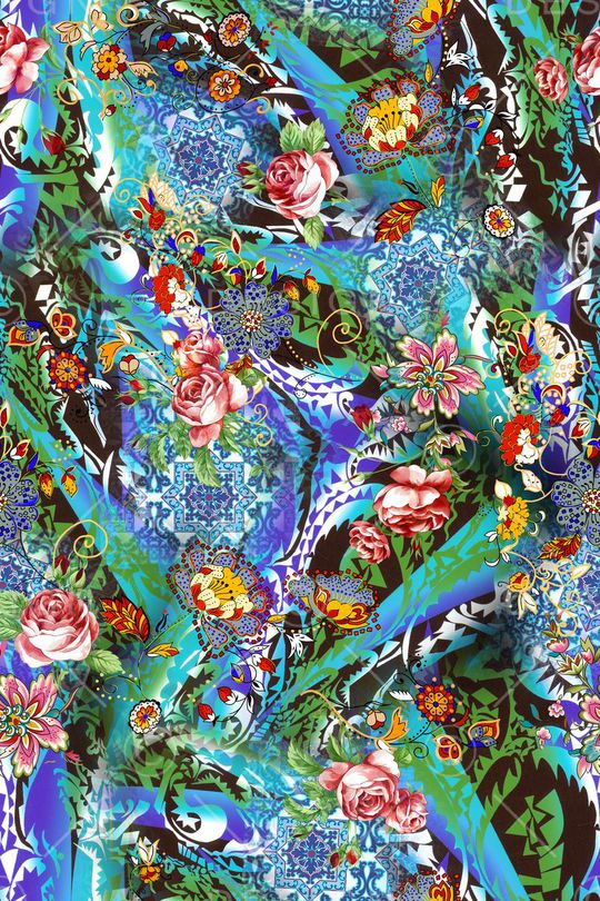 欧式印花华亿平台图片