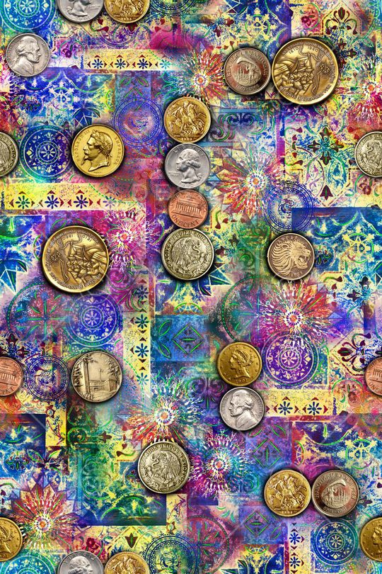 复古印花华亿平台图片