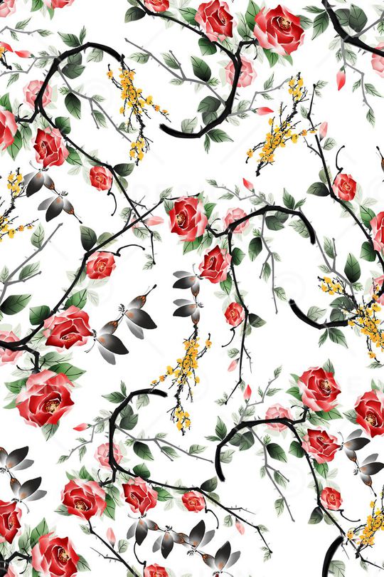 中国风印花华亿平台图片