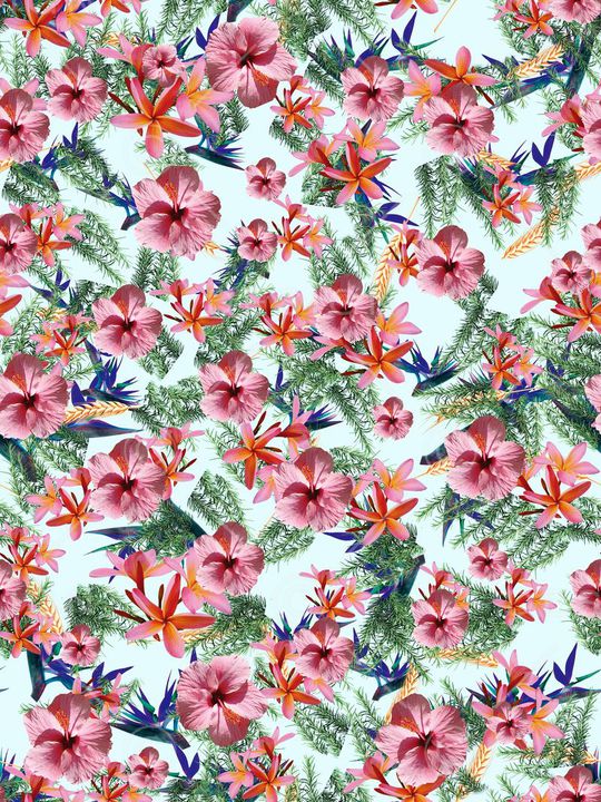 植物印花华亿平台图片