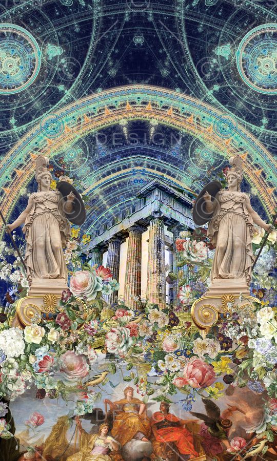 欧式印花华亿平台图片