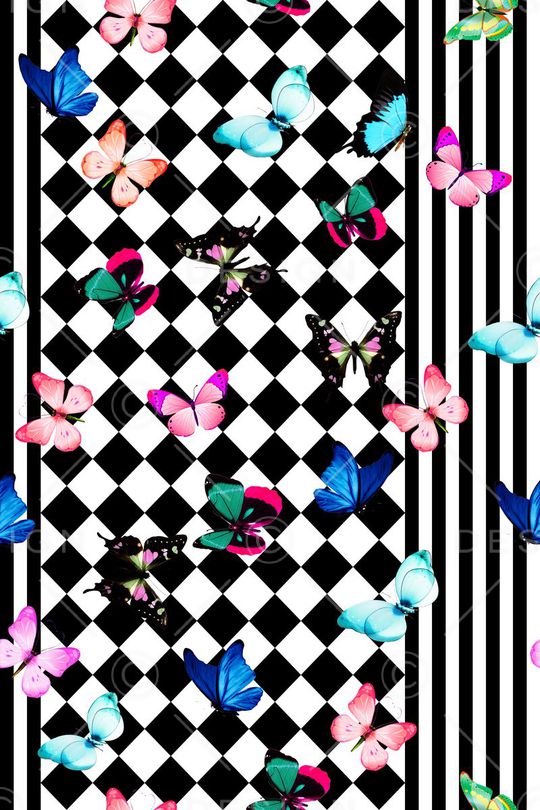 蝴蝶印花华亿平台图片