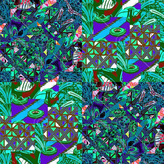 新民族部落风印花华亿平台图片