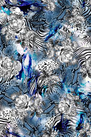 黑白印花华亿平台图片