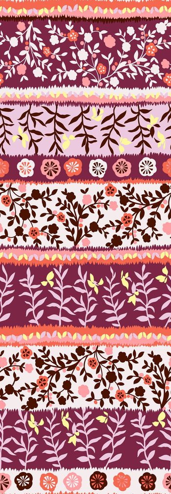 369248-优雅民族风印染清新小花卉植物组合长