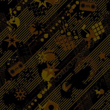 369302-动感音乐几何条纹男装-2