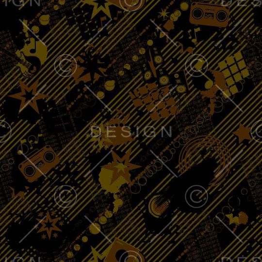 几何图案印花华亿平台图片